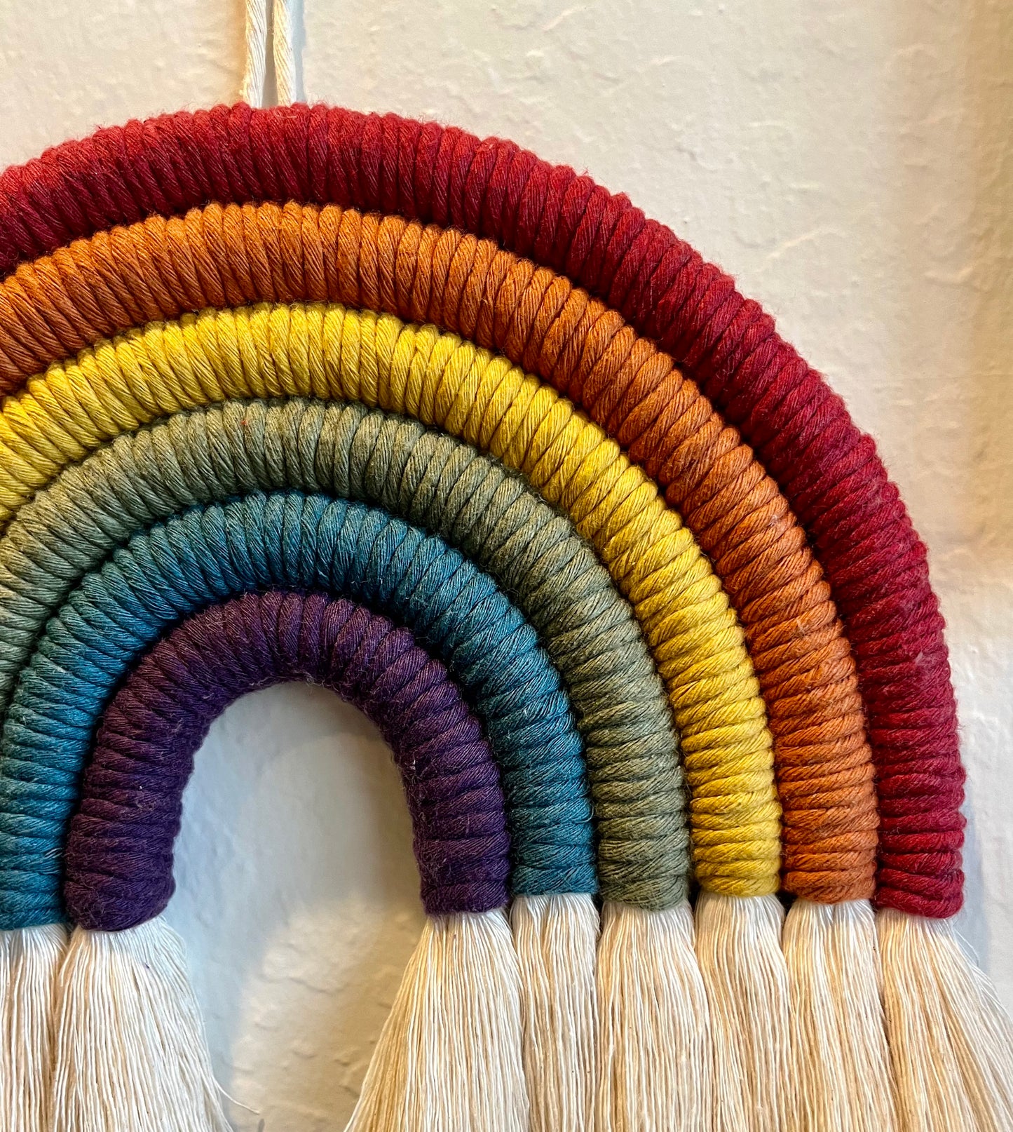 Macramé Rainbow Wall Hanging