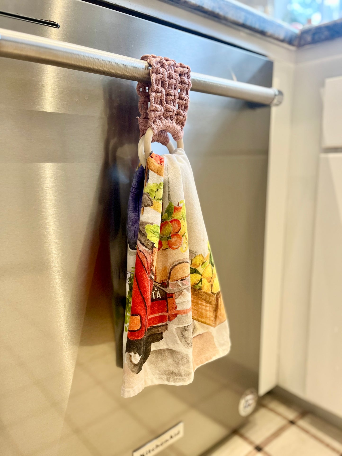 No Slip Macrame Towel Holder