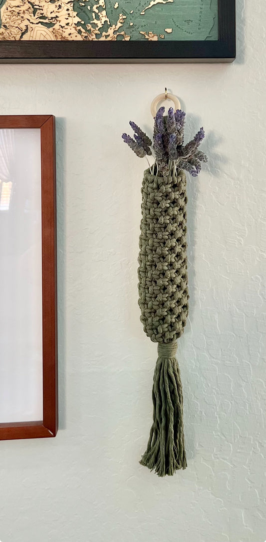 Macrame Wall Vase