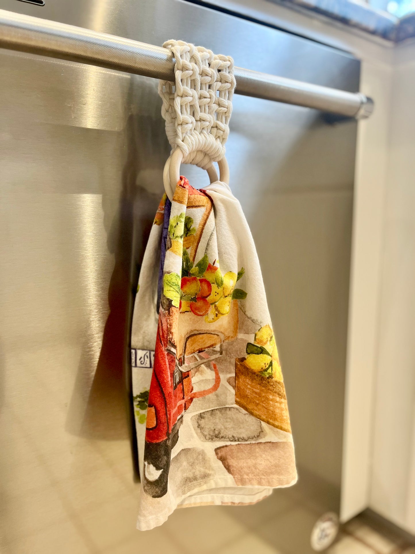 No Slip Macrame Towel Holder