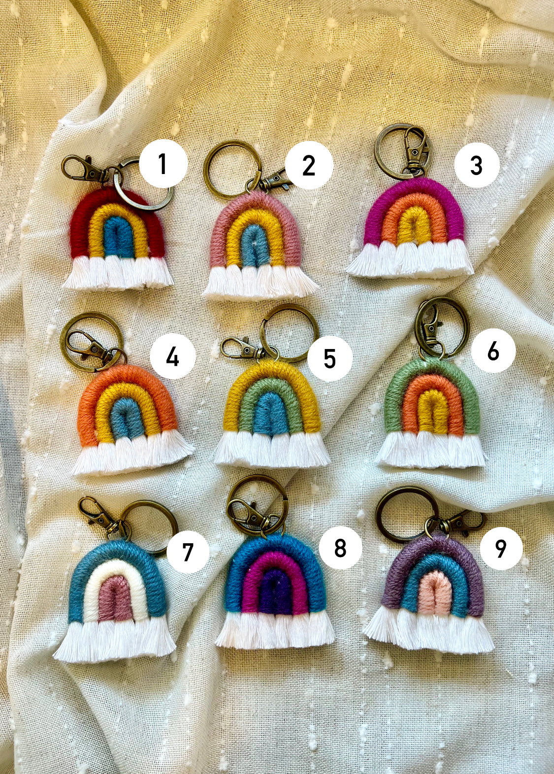 Rainbow Keychains