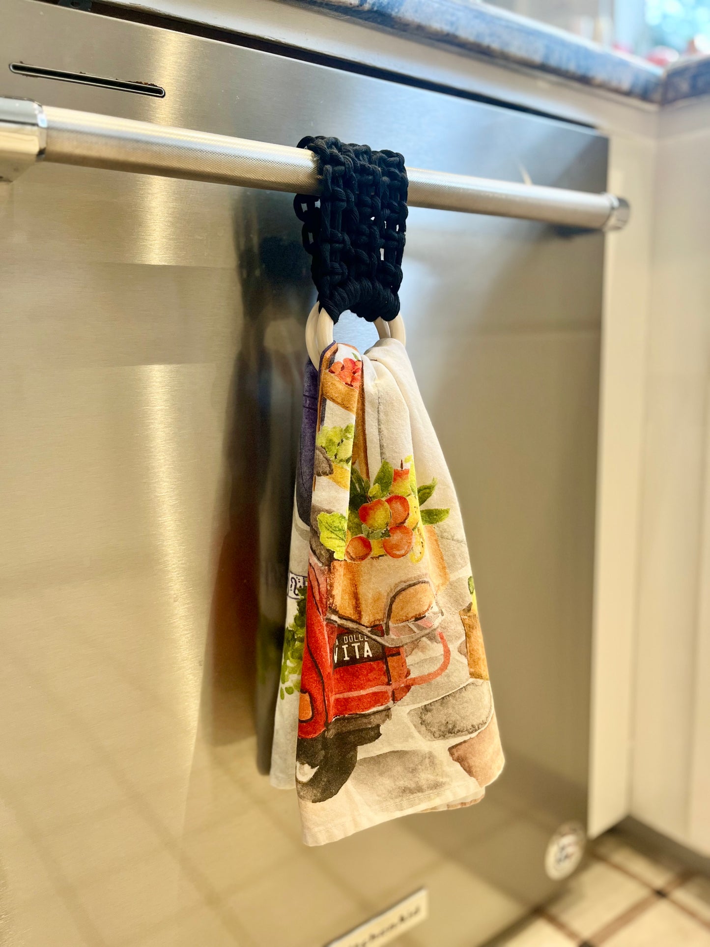 No Slip Macrame Towel Holder