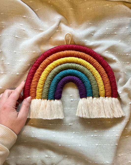 Macramé Rainbow Wall Hanging